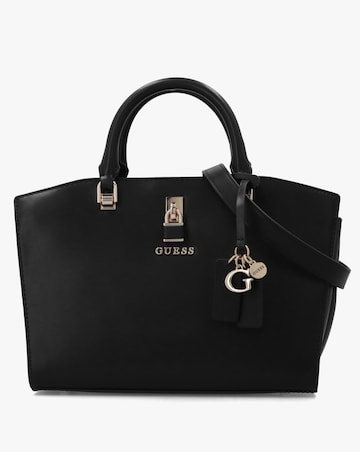 Guess Queensland Luxury Black Satchel Bag