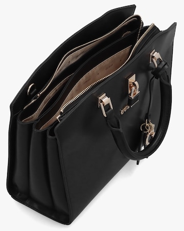 Guess Queensland Luxury Black Satchel Bag