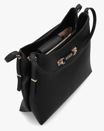 Guess Lefia Large Black Hobo Bag