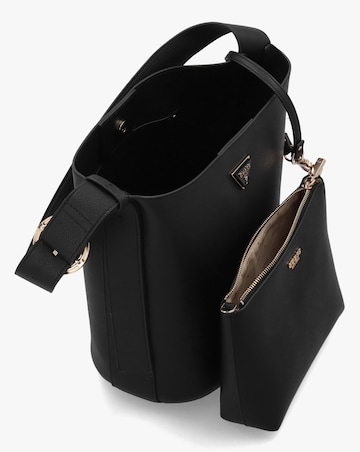 Guess Meridian II Black Bucket Bag