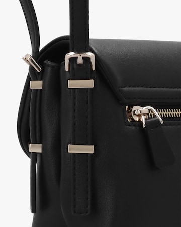 Guess Lefia Large Flap Black Shoulder Bag