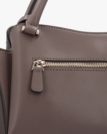 Guess Jane Small Dark Taupe Satchel Bag