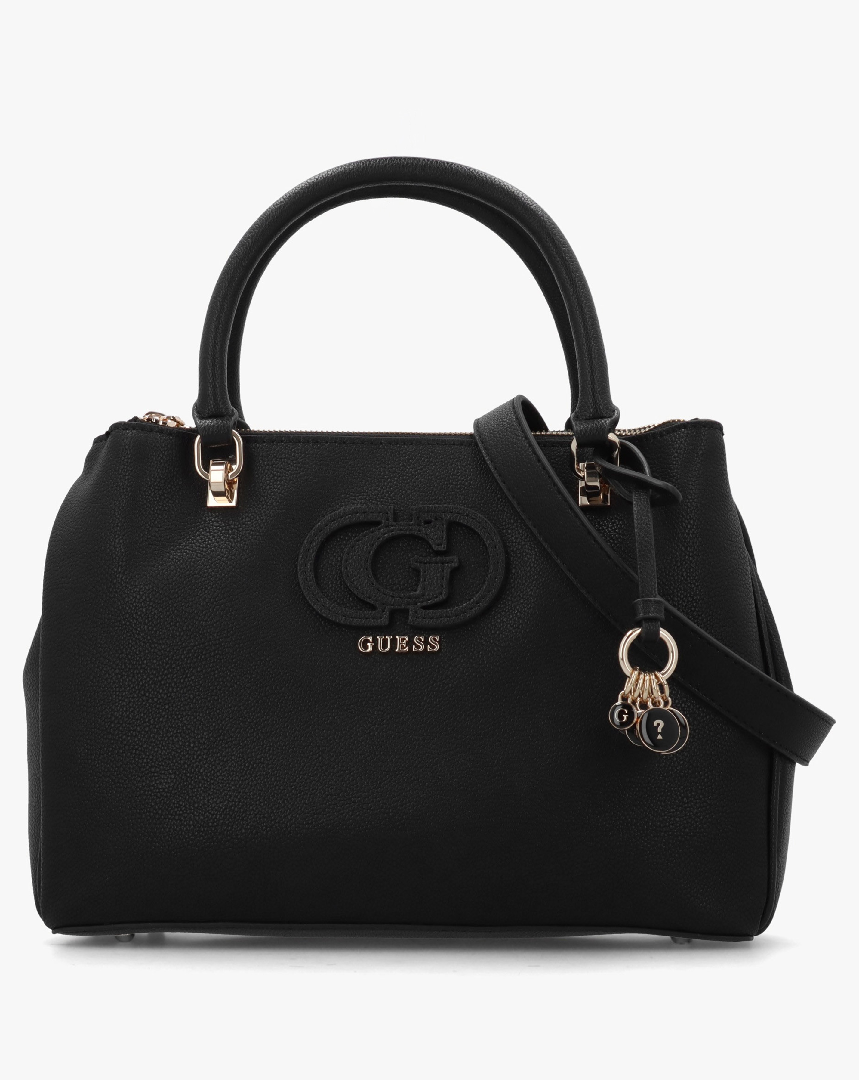 Guess Calebra Status Black Hobo Satchel