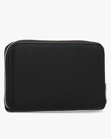 Guess Calebra Medium Black Zip Around Purse