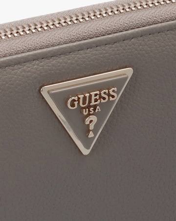Guess Laurel II Large Dark Taupe Zip Around Wallet
