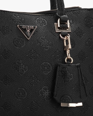 Guess Cresidia II Society Black Satchel Bag