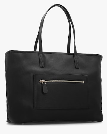 Guess Large Power Play 3 Black Logo Tech Tote Bag