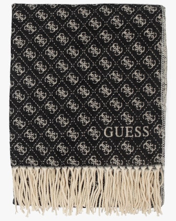 Guess Black & Beige Monogram Scarf