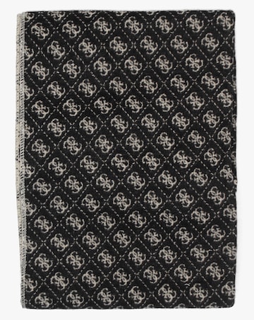 Guess Black & Beige Monogram Scarf