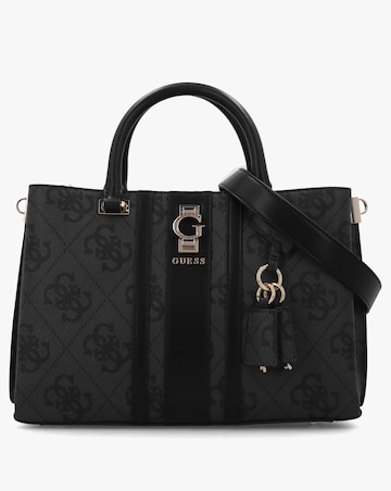 Guess Erenia Girlfriend Coal Logo Satchel Bag