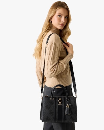 Guess Erenia Girlfriend Coal Logo Satchel Bag