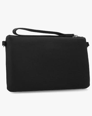 Love Moschino Signature Logo Black Shoulder Bag