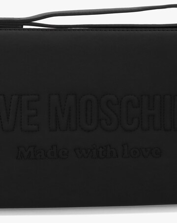 Love Moschino Signature Logo Black Shoulder Bag