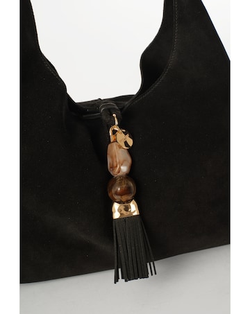 Luella Grey Paloma Black Suede Bag