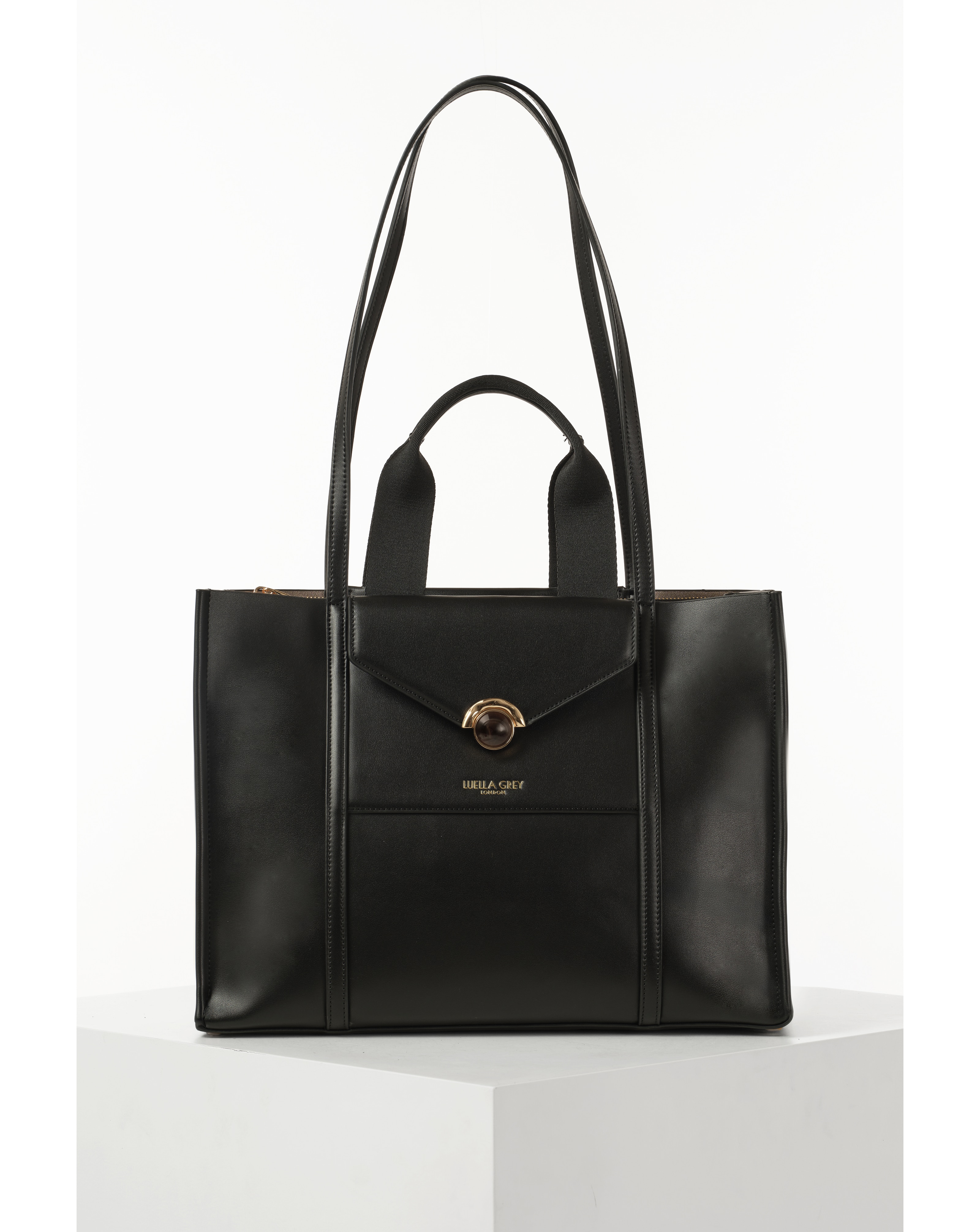 New In - Luella Grey Darcy Black Laptop Tote