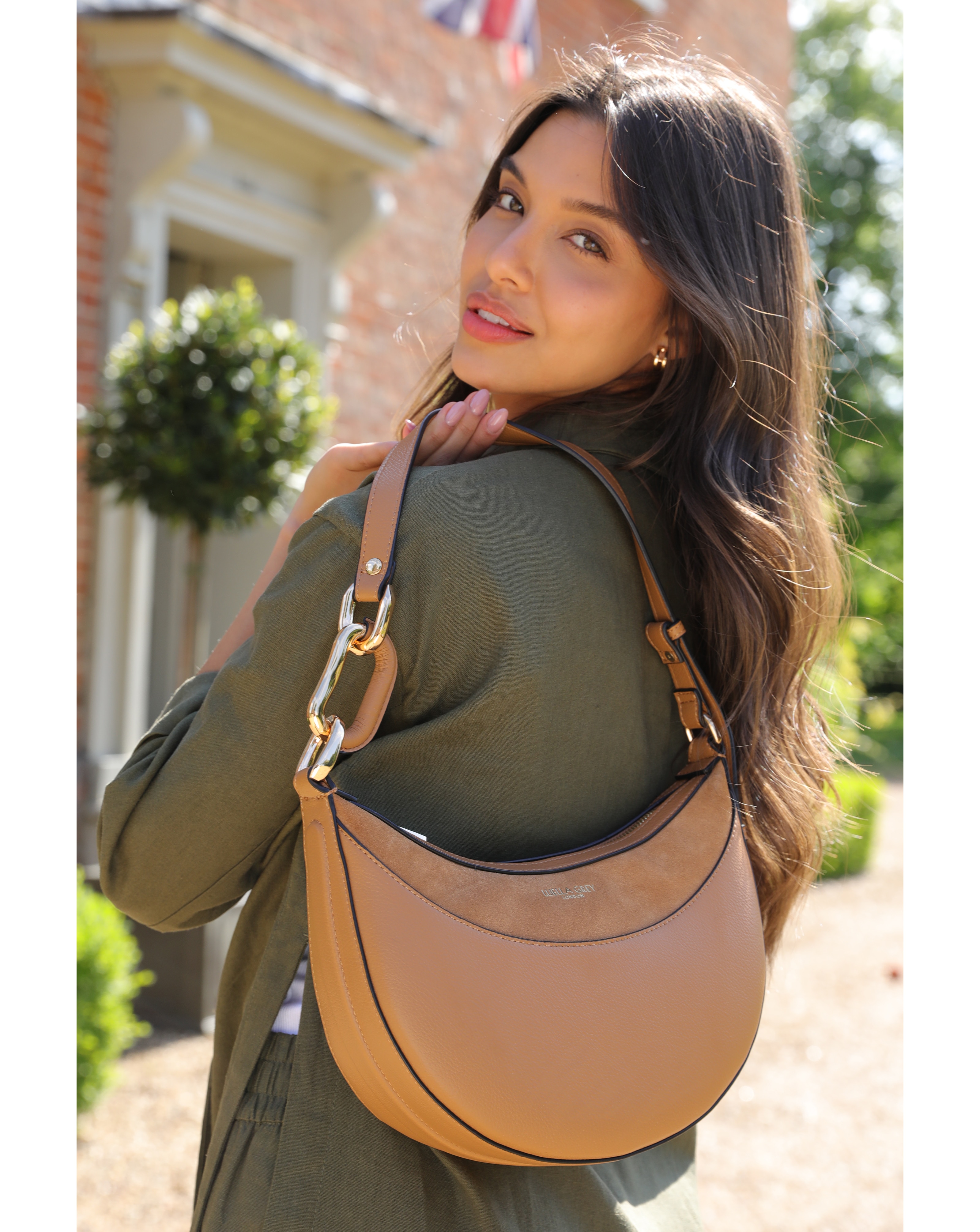 Luella Grey Hester Camel Shoulder Bag