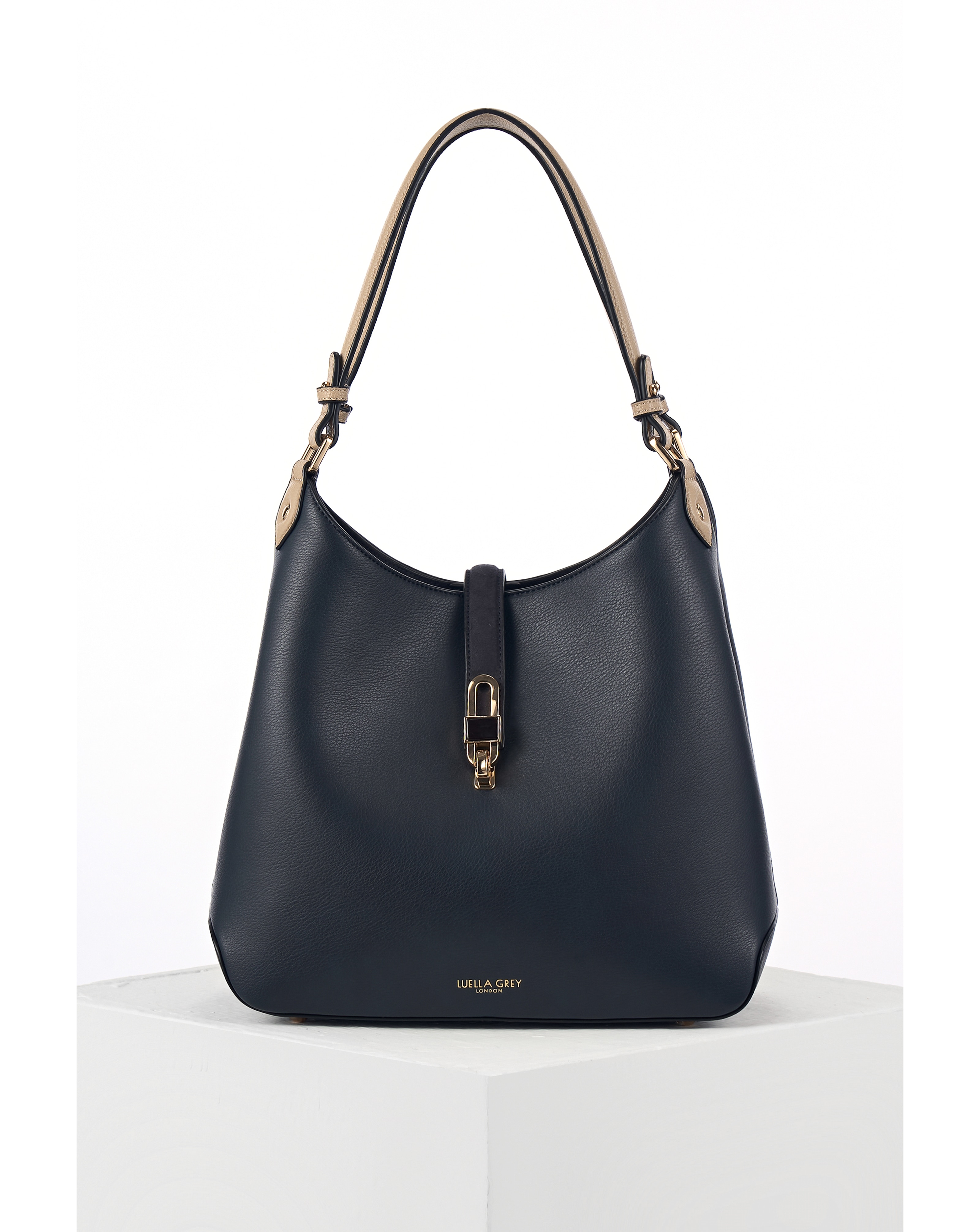 New In - Luella Grey Romany Navy Hobo Tote