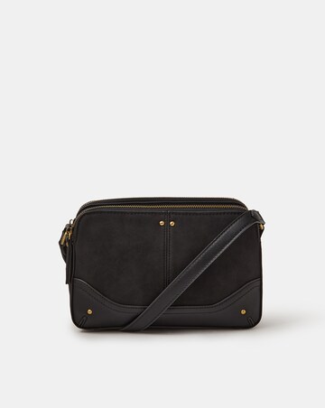 Accessorize Classic Double Zip Crossbody Bag