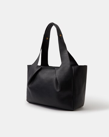 Accessorize Pleated Faux Leather Shoulder Bag