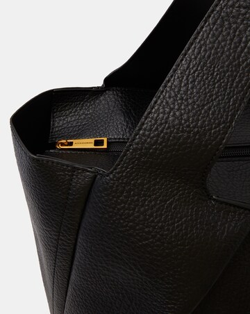 Accessorize Pleated Faux Leather Shoulder Bag