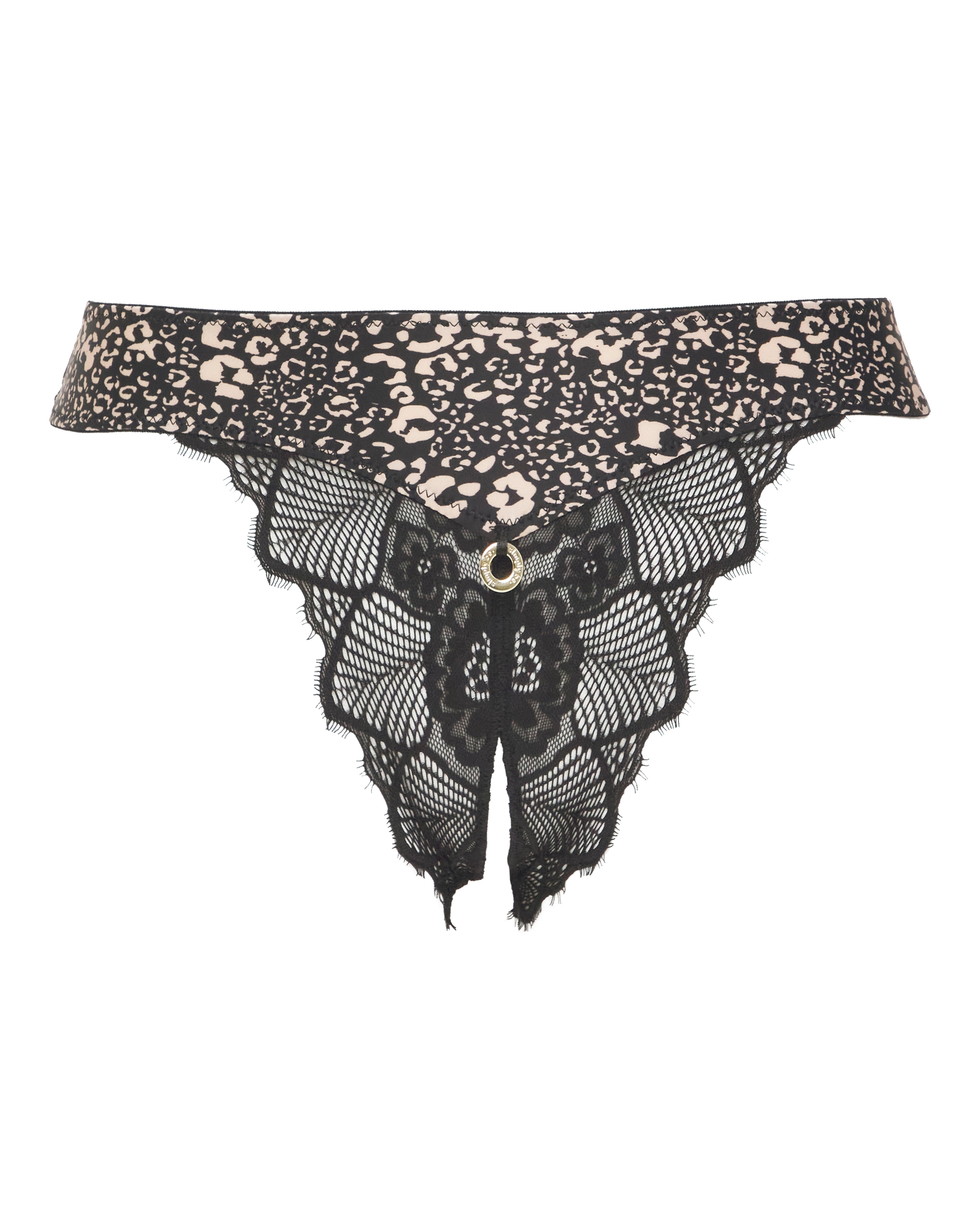 Simply Be Animal Print Open Thong