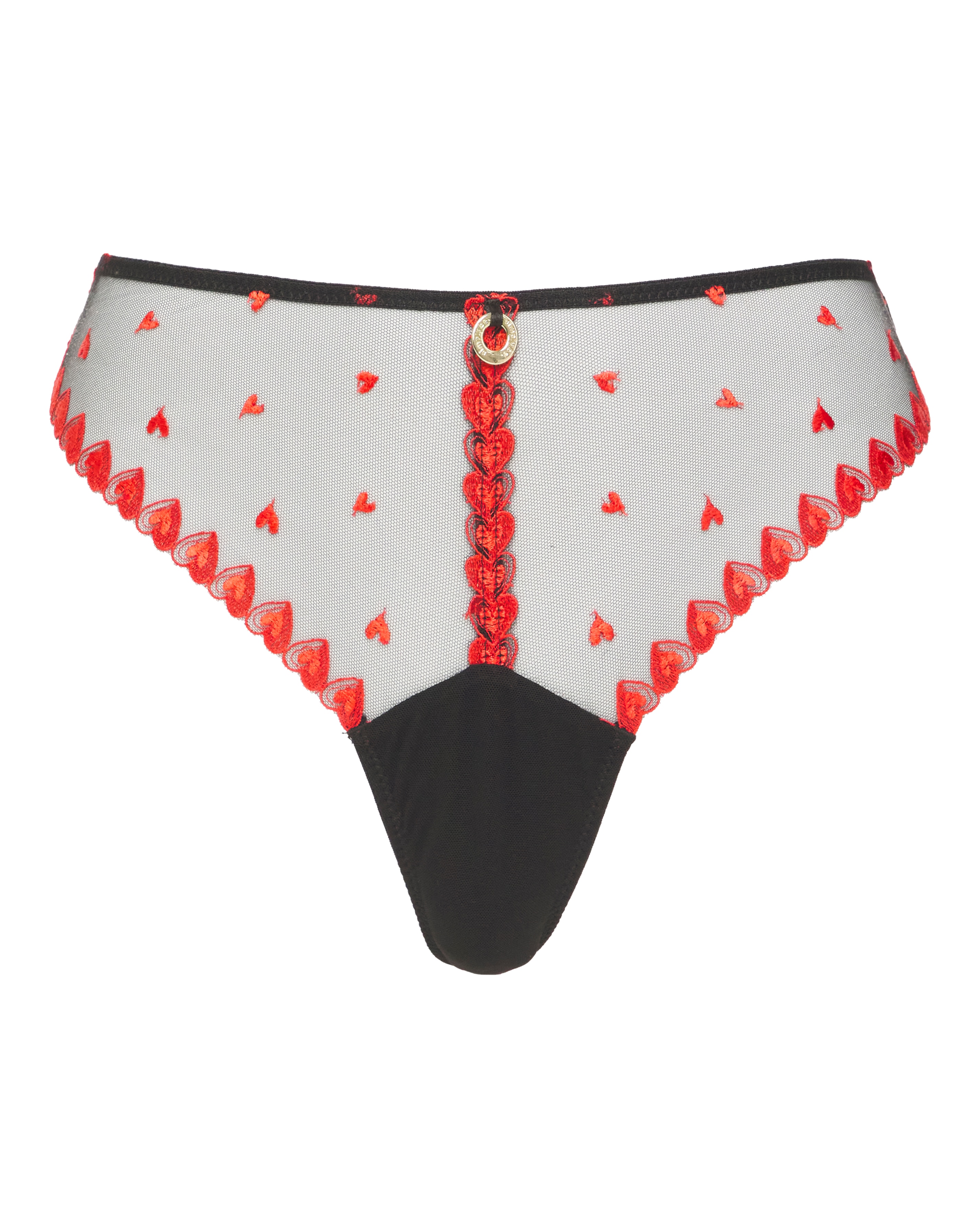 Simply Be Hearts Embroidery Midi Thong