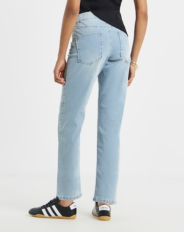 Simply Be Light Wash 24/7 Boyfriend Jeans