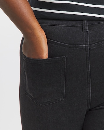 Simply Be Black Comfort Stretch Finish Ankle Grazer Jeans