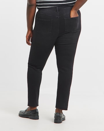 Simply Be Black Comfort Stretch Finish Ankle Grazer Jeans