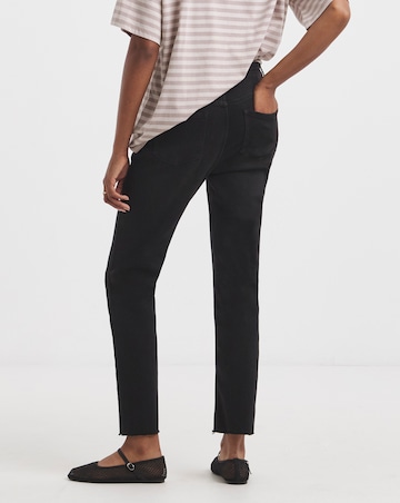 Simply Be Black Comfort Stretch Finish Ankle Grazer Jeans