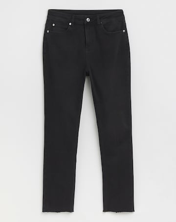 Simply Be Black Comfort Stretch Finish Ankle Grazer Jeans