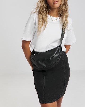 Simply Be Black Pull On Mini Skirt