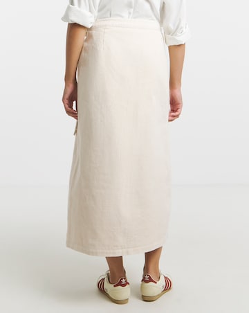 Simply Be Ecru Midaxi Wrap Denim Skirt