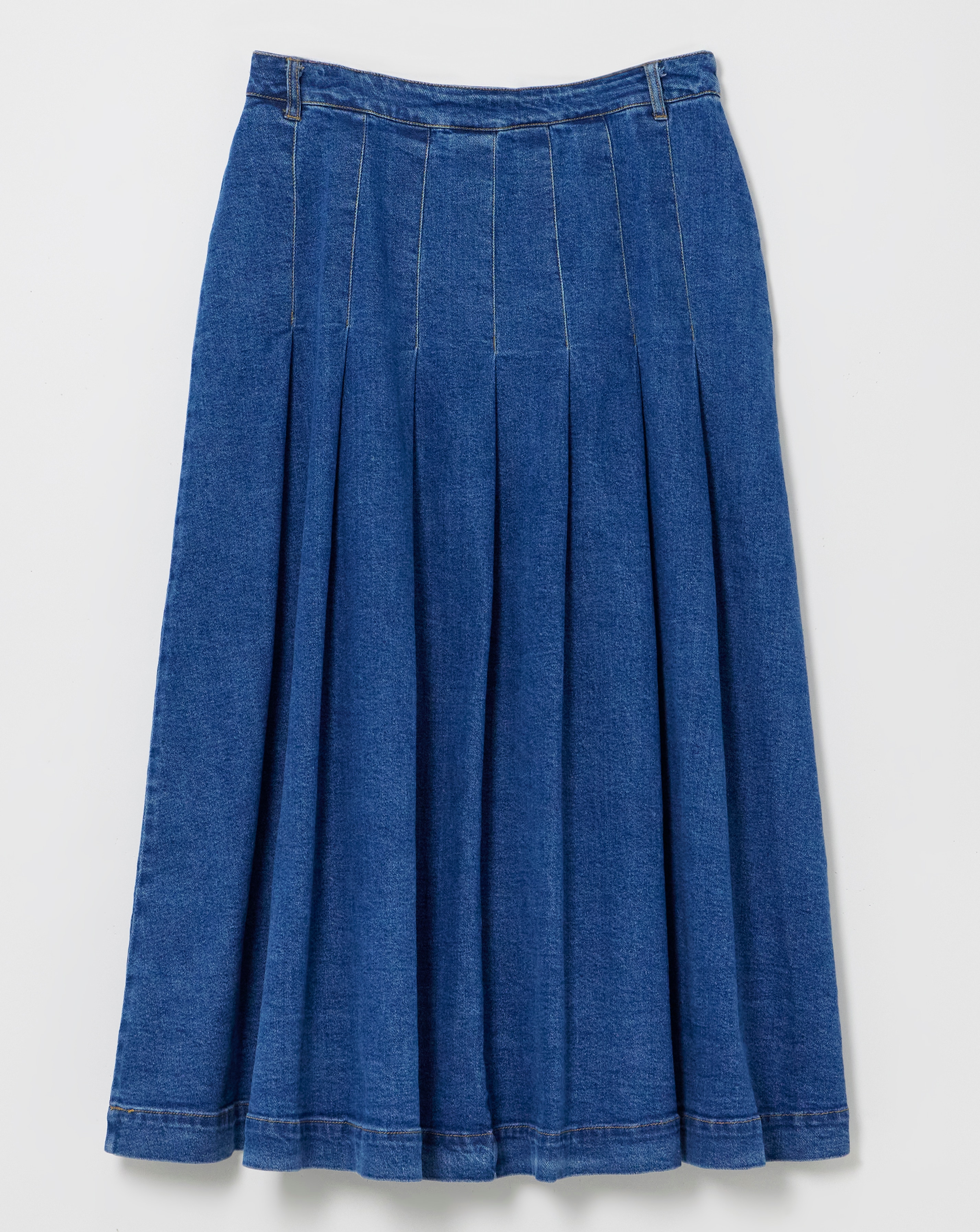 Dark Blue Maxi Denim Kilt