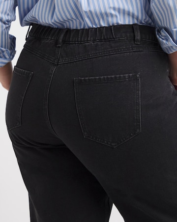 Black Barrel Leg Jeans