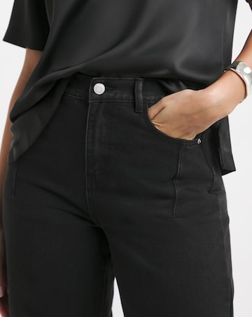 Black Barrel Leg Jeans