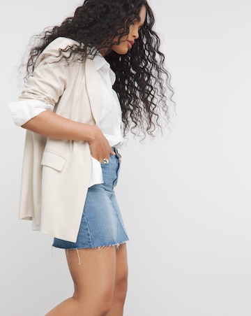 Light Mid Blue 5 Pocket Denim Mini Skirt