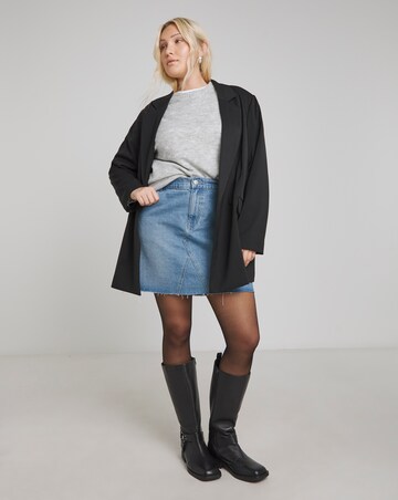 Light Mid Blue 5 Pocket Denim Mini Skirt