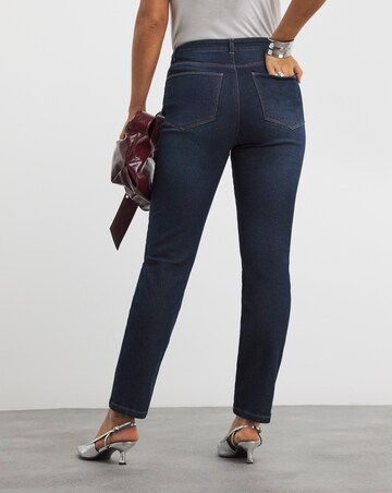 Dark Indigo Slim Mom Jeans