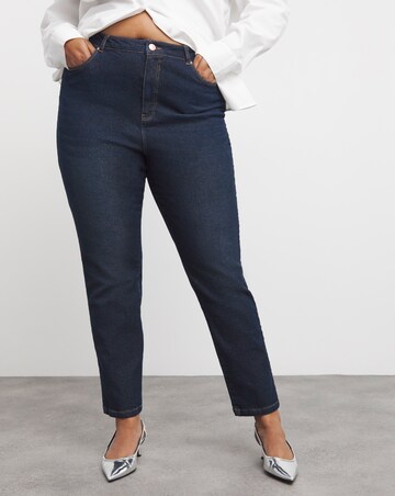 Dark Indigo Slim Mom Jeans
