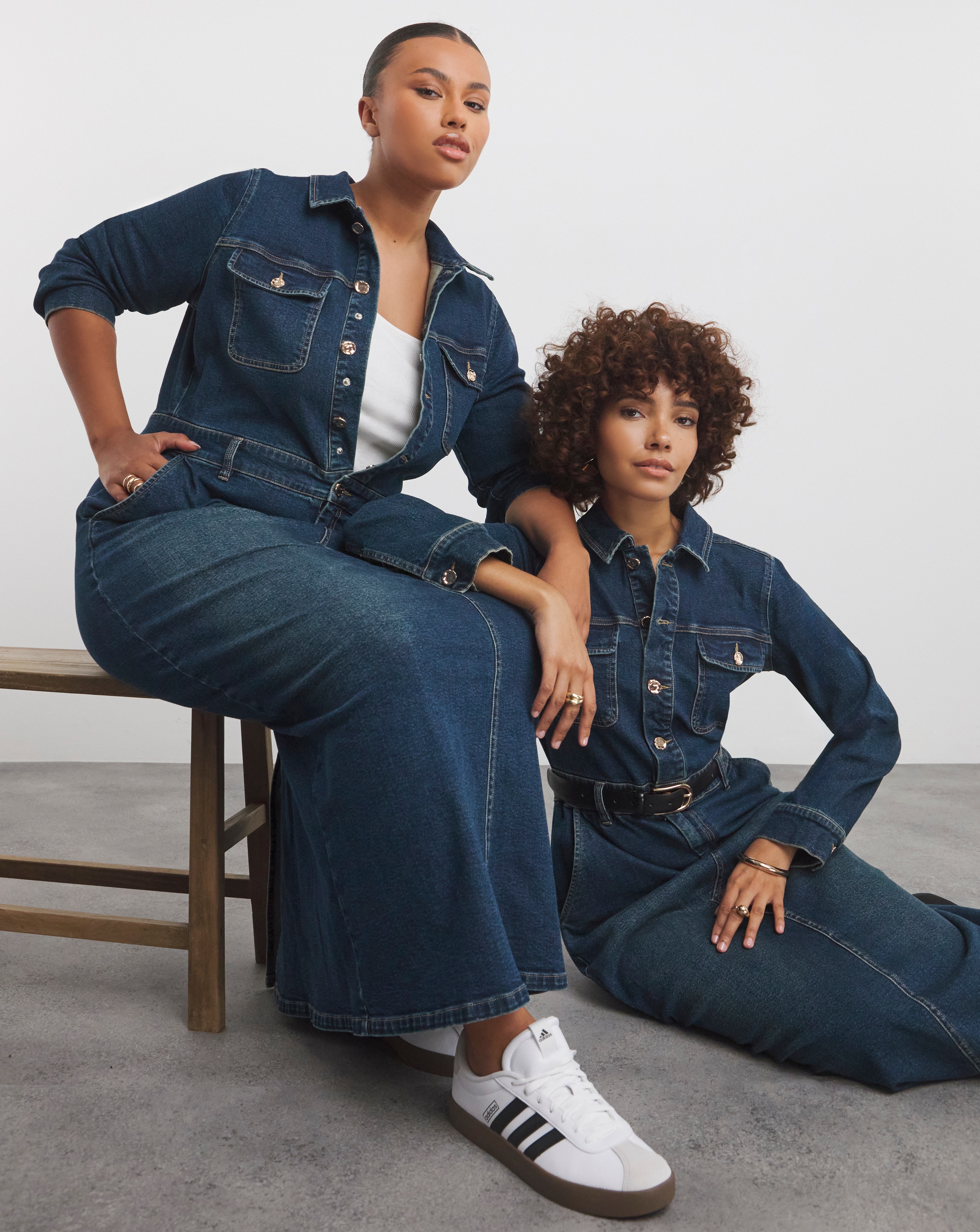 Dark Wash Maxi Denim Dress