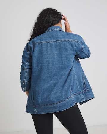 Simply Be Mid Wash Denim Workwear Jacket