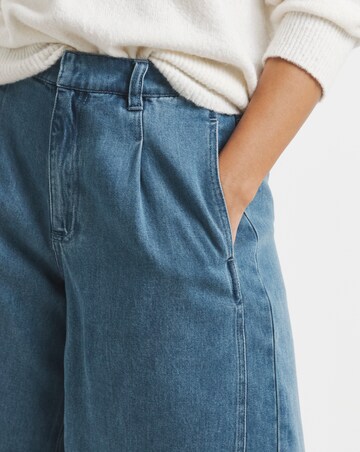 Simply Be Mid Blue Denim Lyocell Bermuda Shorts