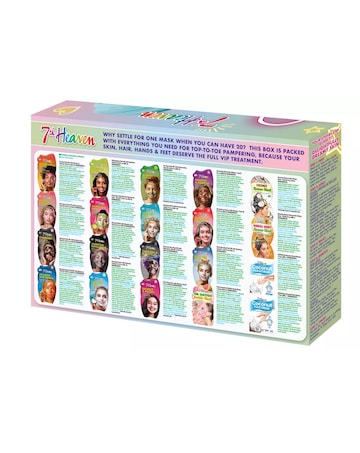 7th Heaven 20 Piece Bumper Face, Hair, Hands & Feet Mask Box