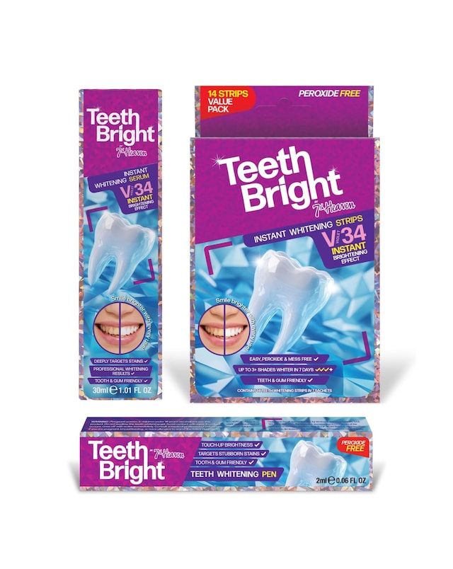 7th Heaven Teeth Whitening Trio Worth 29GBP