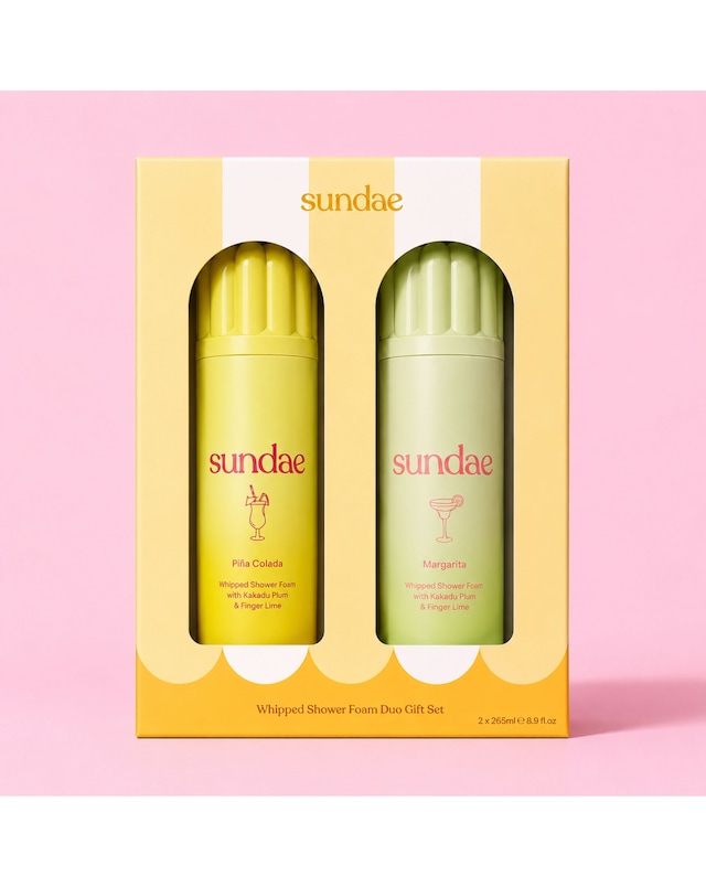 Sundae Margarita & Pina Colada Whipped Shower Foam Gift Set