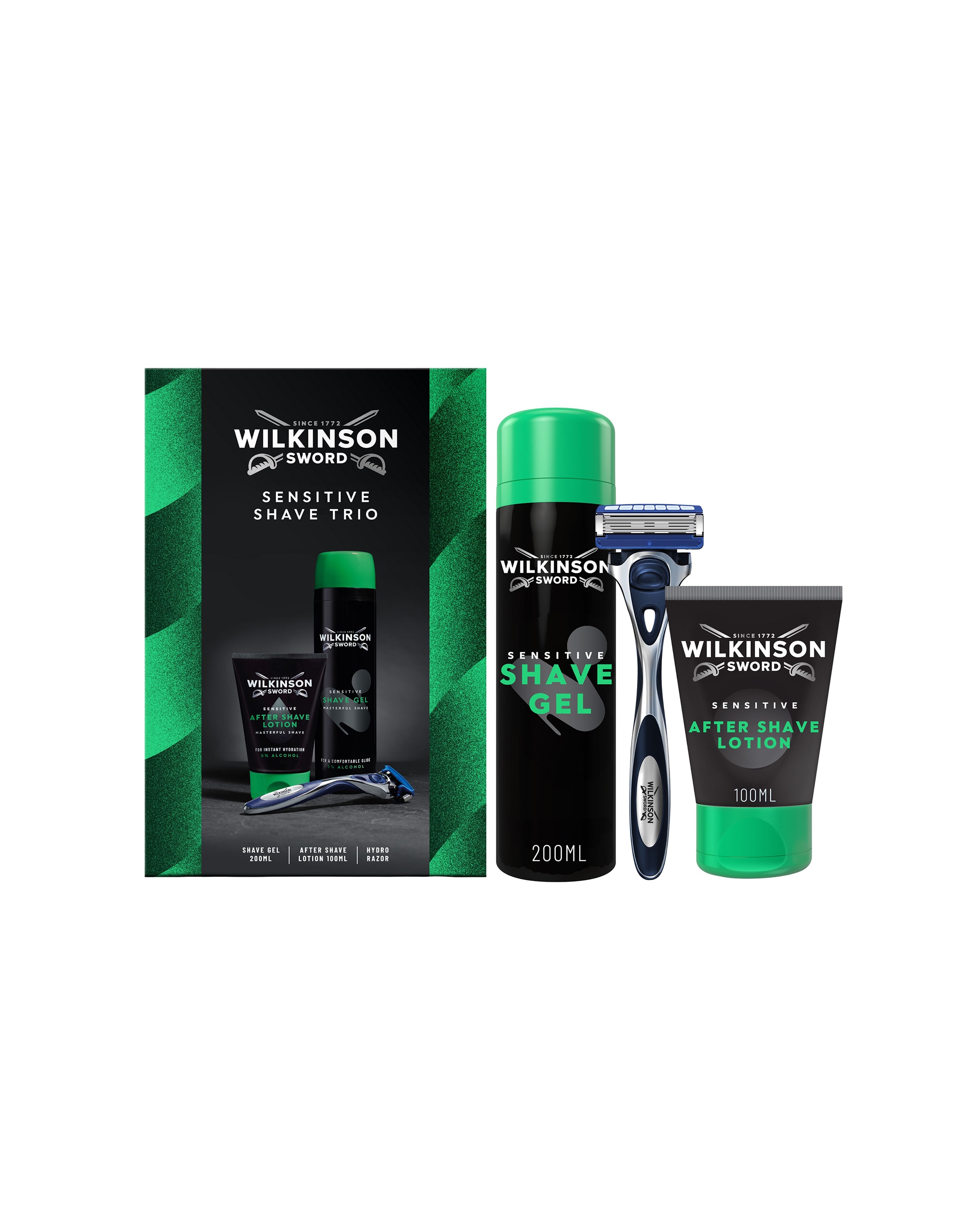 Wilkinson Sword Mens Sensitive Shave Trio Set