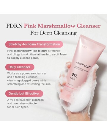 Medicube PDRN pink Niacinamide  marshmallow Whip Cleanser 120g