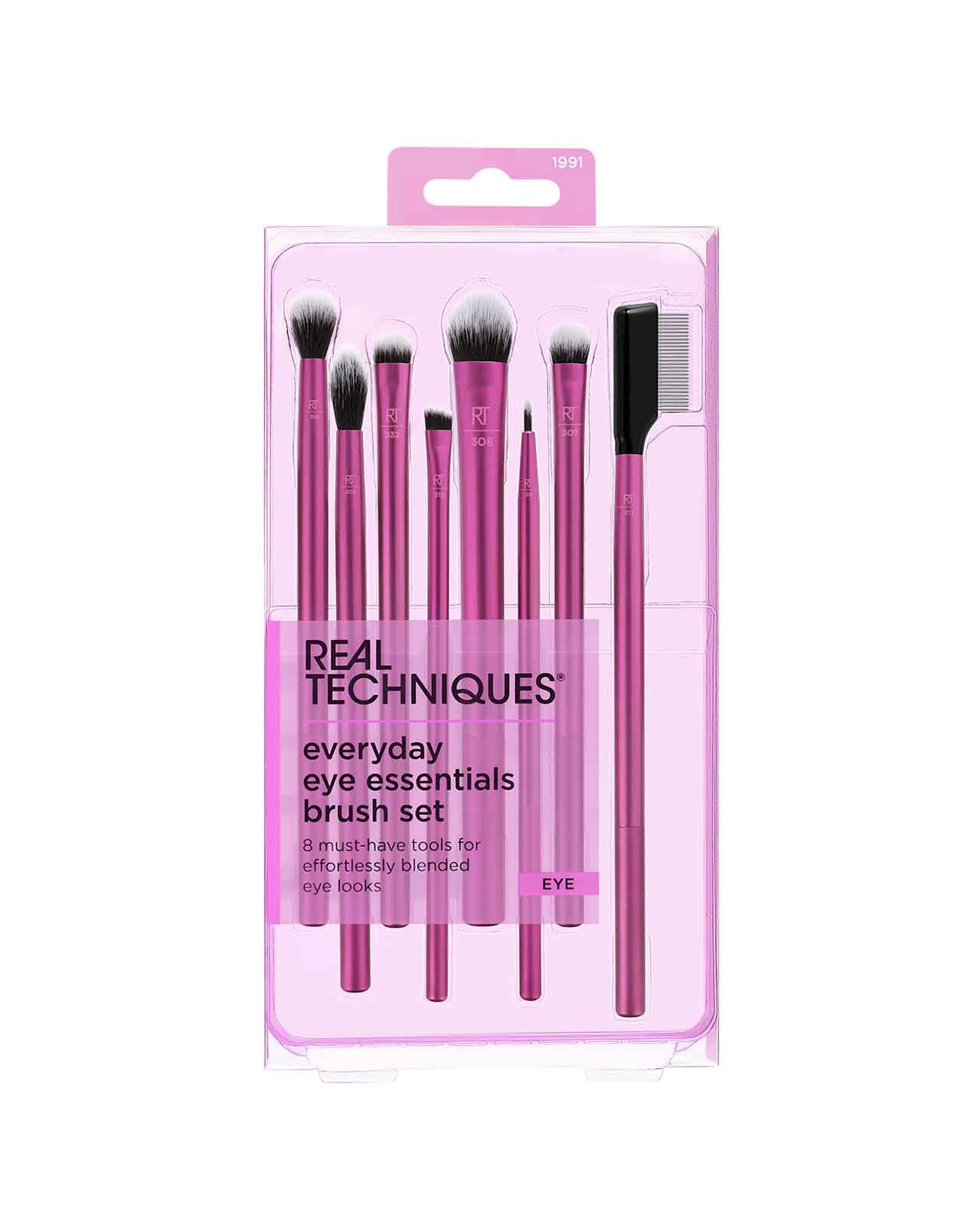 Real Techniques Everyday Eye Essentials 8 Piece Makeup Brush Set