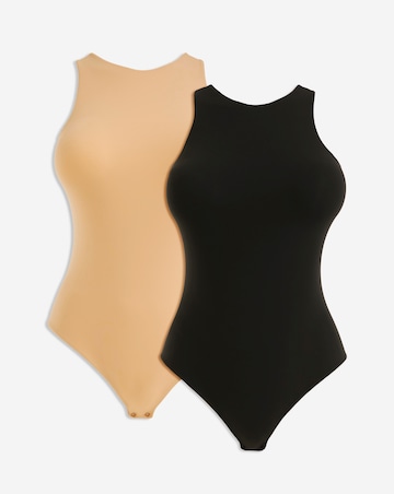 MAGISCULPT Light Control 2 Pack Smoothing Racer Vest Bodysuits